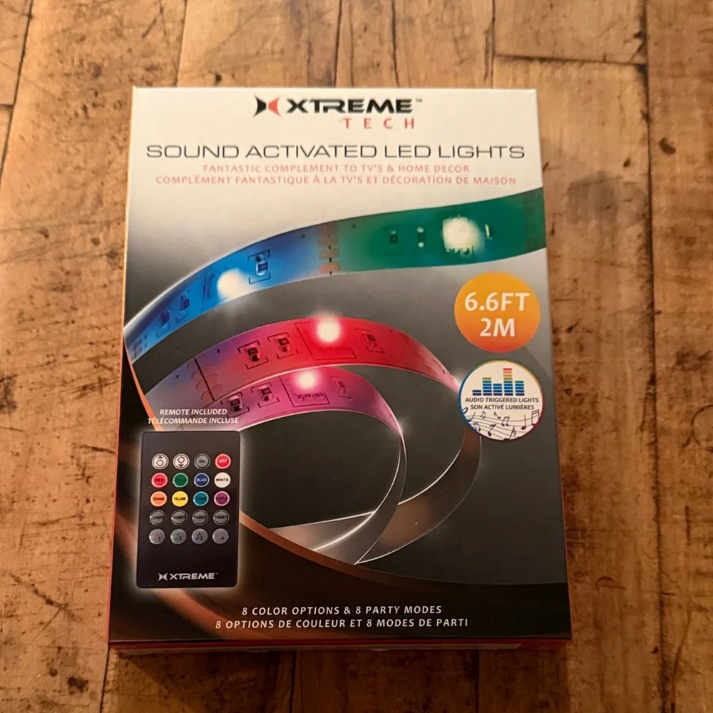 Multicolor Sound Activated LED Lights - Picture 1 of 2
